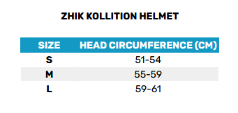 2025 Zhik Kollition Helmet 0 Matentabel